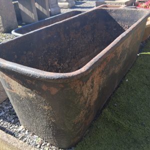 Large Roll top cast Iron trough